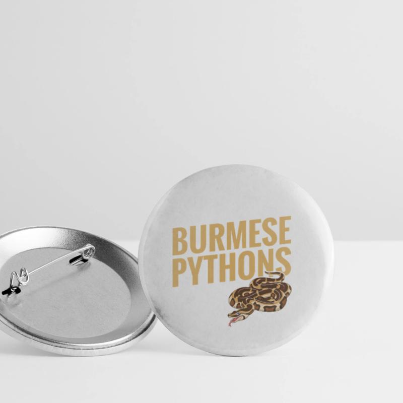 Python birman Stuff Reptile Foos Propriétaire de serpent Lot de 5 petits badges (25 mm)