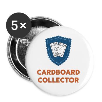 Cardboard Collector Trading Card Collector Booster - Buttons small 1''/25 mm (5-pack) - white - Front