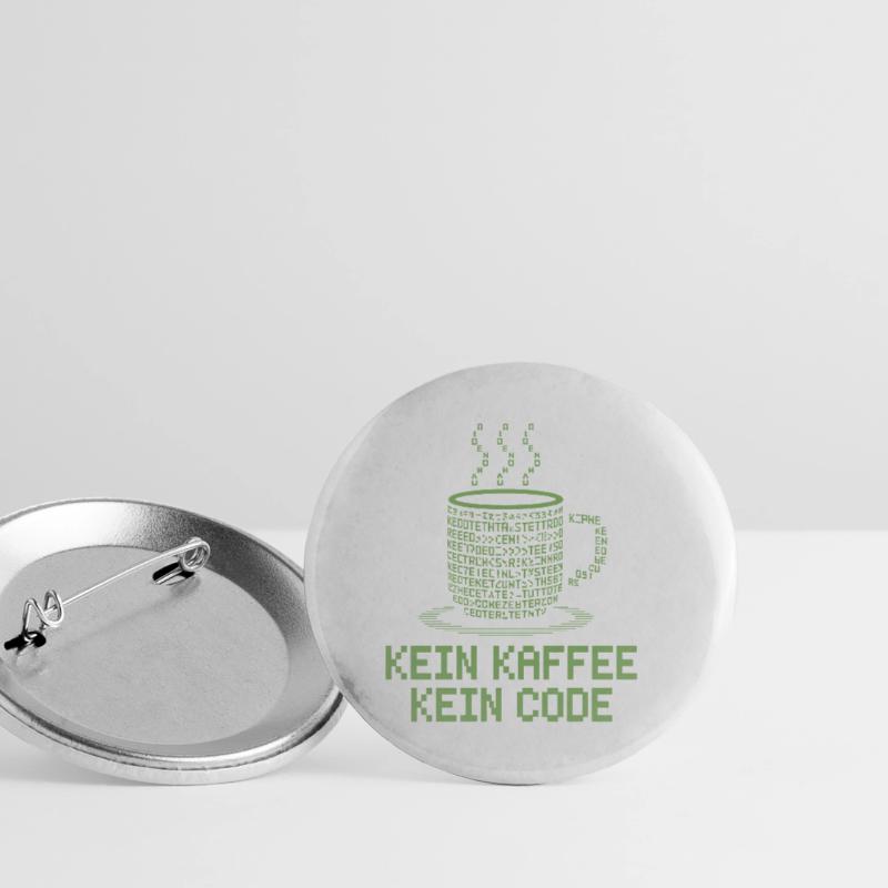 No Coffee No Code Programmeur Informaticien Lot de 5 petits badges (25 mm)