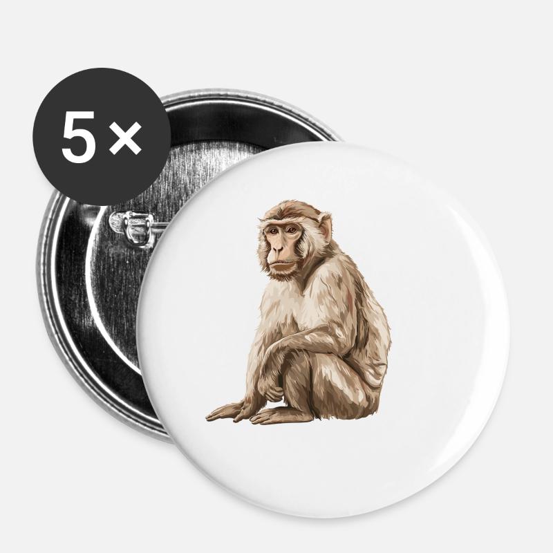 Macaque Macaque - Buttons small 1''/25 mm (5-pack) - white