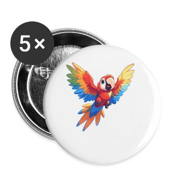 L’ère de l’ara - Lot de 5 petits badges (25 mm) - blanc - Devant