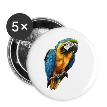 L’ère de l’ara - Lot de 5 petits badges (25 mm) - blanc - Devant
