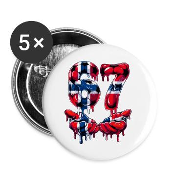 Soccer 67 Meme for Boys Kids 67 six seven 6 7 - Lot de 5 petits badges (25 mm) - blanc - Devant