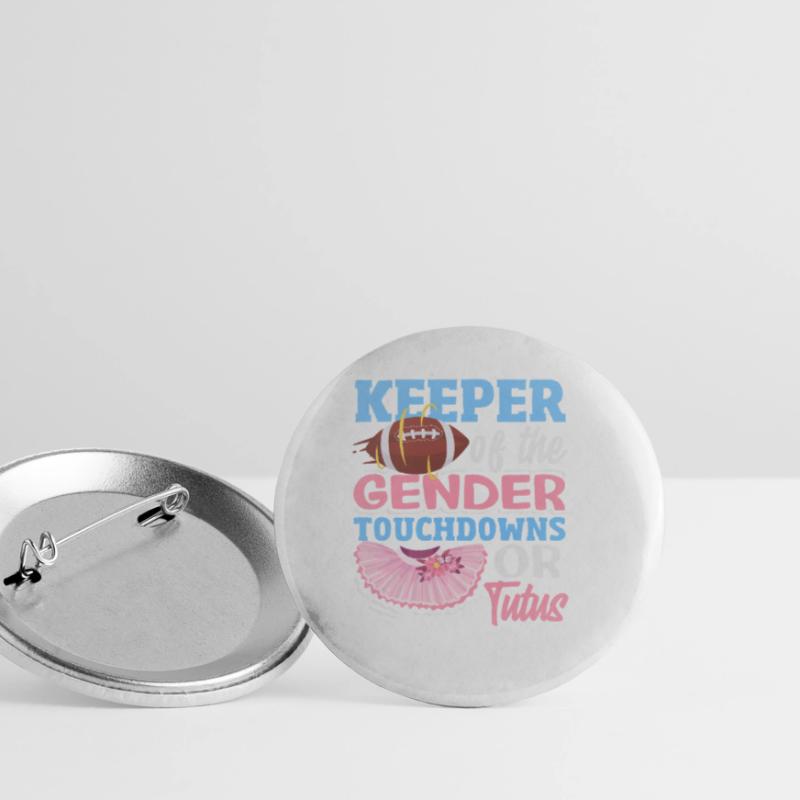 Hüter Des Geschlechts Touchdowns Oder Tutus Buttons klein 25 mm (5er Pack)