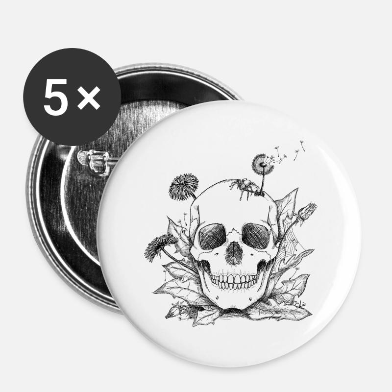 Transience & Power - Buttons small 1''/25 mm (5-pack) - white