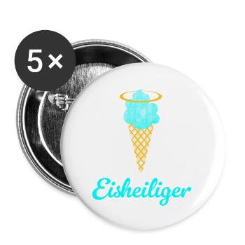 Eisheiliger Eis Eiscreme Heiligenschein Sommer Fan - Buttons small 1''/25 mm (5-pack) - white - Front