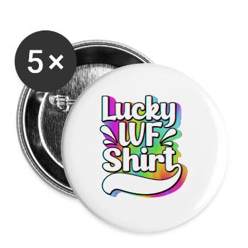 Tube à essai d’insémination artificielle de récupération de FIV - Lot de 5 petits badges (25 mm) - blanc - Devant