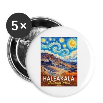 Haleakalā National Park Hawaii - Buttons klein 25 mm (5er Pack) - Weiß - Vorne