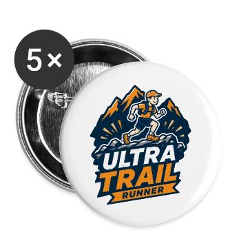 Ultra Trail Runner - Buttons small 1''/25 mm (5-pack) - white - Front