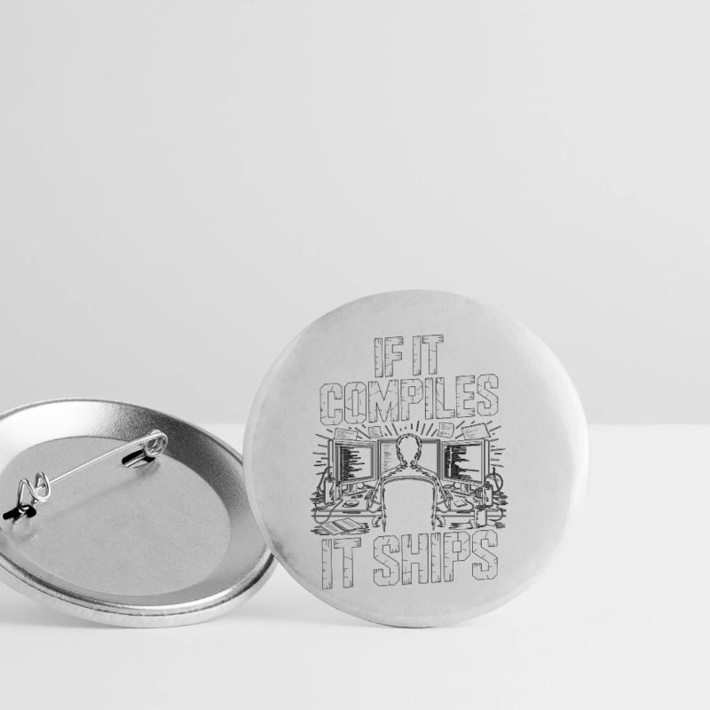 Game Developer If It Compiles It Gaming Programmer Buttons klein 25 mm (5er Pack)
