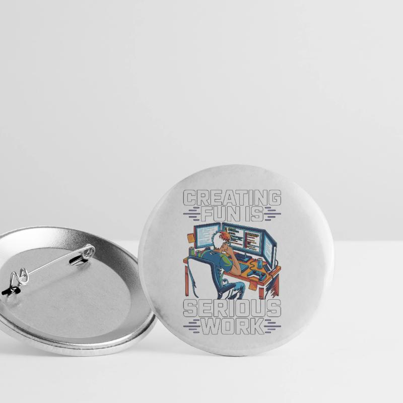 Game Developer Creating Fun Is Game Programmer Buttons klein 25 mm (5er Pack)