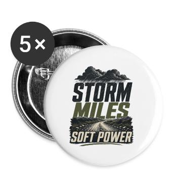 Gravel Bike Storm Miles Cycling Adventure Bike - Buttons small 1''/25 mm (5-pack) - white - Front