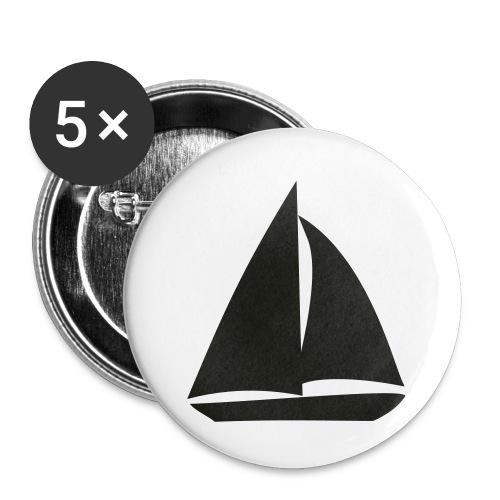 Segelyacht - Buttons klein 25 mm (5er Pack)