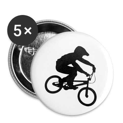 Bmx Rider One colour - Buttons klein 25 mm (5-pack)