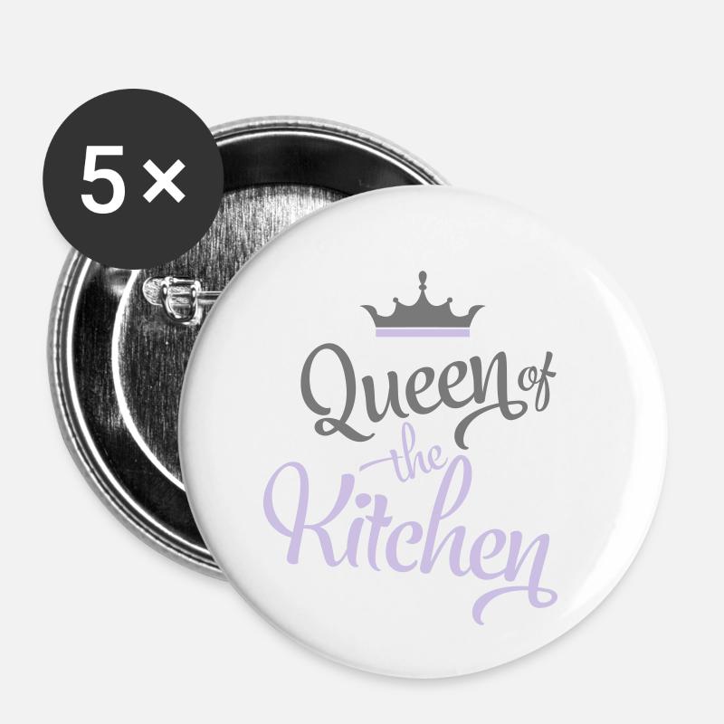 cooking - Buttons small 1''/25 mm (5-pack) - white