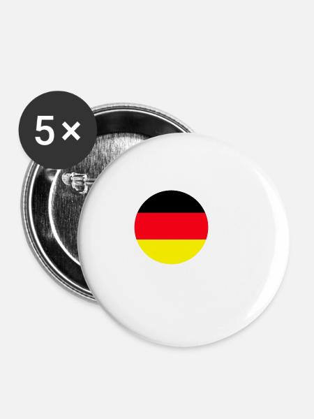 HANNOVER - Buttons klein 25 mm (5er Pack) - Weiß