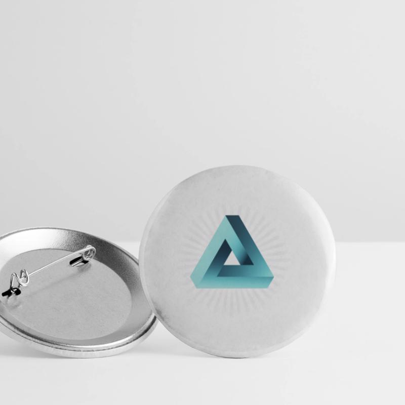 illusion illuminati triangle pyramid nerd math Buttons small 1''/25 mm (5-pack)