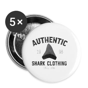 Authentic Shark Clothing - Buttons small 1''/25 mm (5-pack) - white - Front