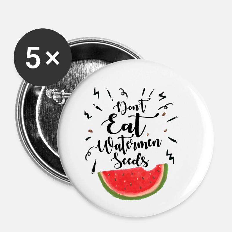 idée de cadeau naissance bébé enfant né naissance - Lot de 5 petits badges (25 mm) - blanc