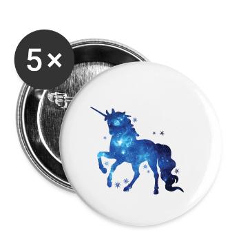 Unicorn Unicorn Unicorn Gift Gift Idea - Buttons small 1''/25 mm (5-pack) - white - Front