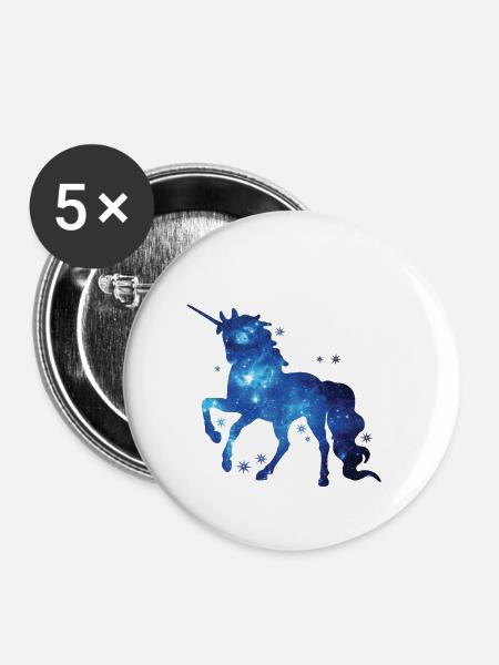 Unicorn Unicorn Unicorn Gift Gift Idea - Buttons small 1''/25 mm (5-pack) - white