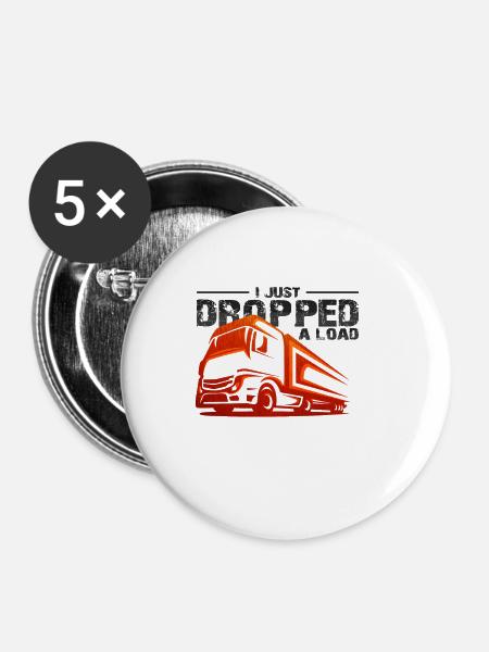 Trucker - Buttons small 1''/25 mm (5-pack) - white
