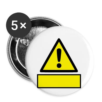 Self-labeling - careful - Buttons small 1''/25 mm (5-pack) - white - Front