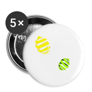 Let the evening beGIN Gin Tonic - Buttons klein 25 mm (5er Pack) - Weiß - Vorne