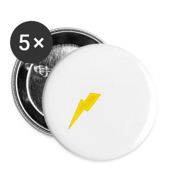 Jogging Running Flash Flash Sports Gift - Buttons small 1''/25 mm (5-pack) - white - Front