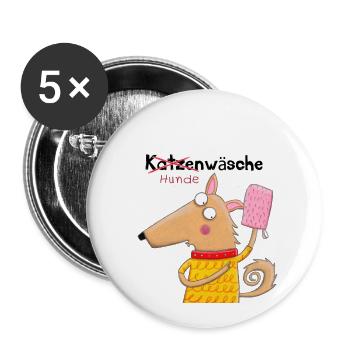 Tiesel - Buttons klein 25 mm (5er Pack) - Weiß - Vorne
