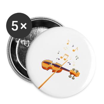 Violins shirt - Buttons small 1''/25 mm (5-pack) - white - Front