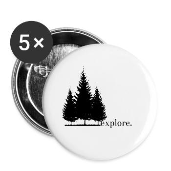 adventurer - Buttons small 1''/25 mm (5-pack) - white - Front