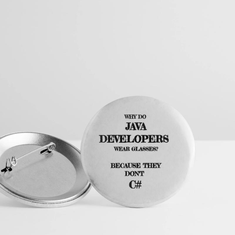java developers joke Java Developer Lot de 5 petits badges (25 mm)