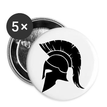 Spartan - Buttons small 1''/25 mm (5-pack) - white - Front
