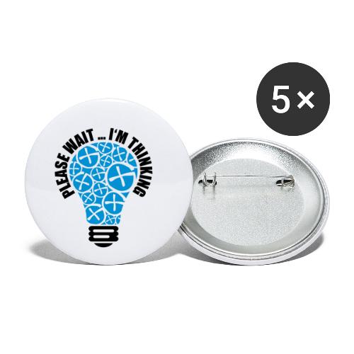 PLEASE WAIT ... I'M THINKING - Buttons klein 25 mm (5er Pack)
