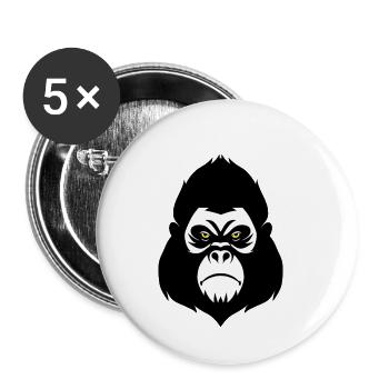 gorilla - Buttons small 1''/25 mm (5-pack) - white - Front