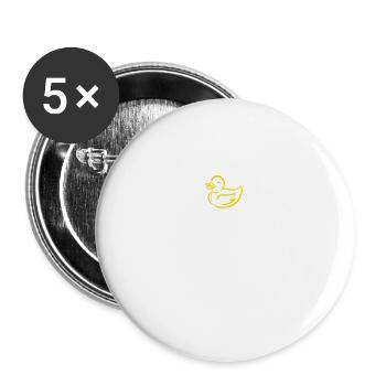 Gute Ente! - Buttons klein 25 mm (5er Pack) - Weiß - Vorne