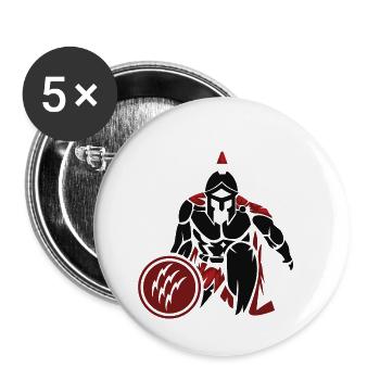 Sparta - Buttons small 1''/25 mm (5-pack) - white - Front