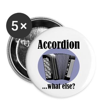 Accordion what else - Buttons small 1''/25 mm (5-pack) - white - Front