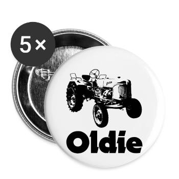Oldie tractor the classic of agriculture - Buttons small 1''/25 mm (5-pack) - white - Front