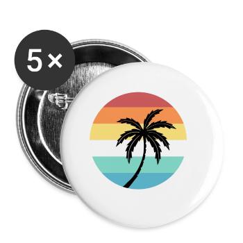 Zypern - Buttons klein 25 mm (5er Pack) - Weiß - Vorne