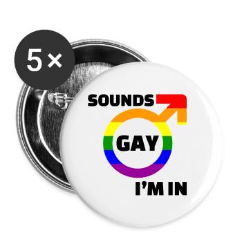 World Peace Women Human Rights No War Gay Lesbian - Buttons klein 25 mm (5er Pack) - Weiß - Vorne