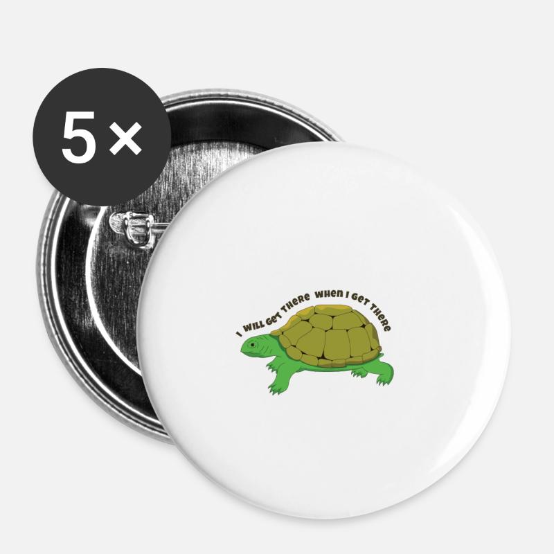 Get There - Buttons small 1''/25 mm (5-pack) - white