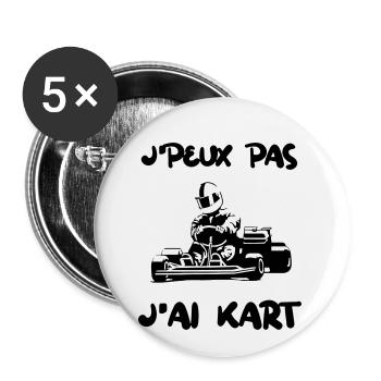 Ich kann nicht gehen - Buttons klein 25 mm (5er Pack) - Weiß - Vorne