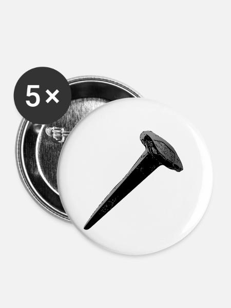 Nagel - Buttons klein 25 mm (5er Pack) - Weiß