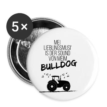 Lieblingssound Traktor | lustig bayerisch Geschenk - Buttons klein 25 mm (5er Pack) - Weiß - Vorne