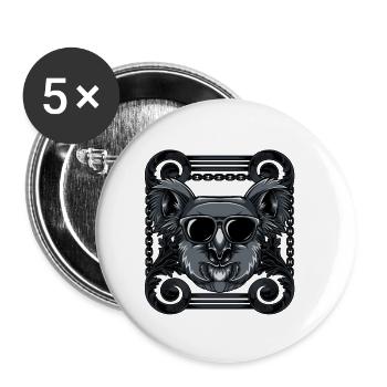 Koala - Buttons small 1''/25 mm (5-pack) - white - Front