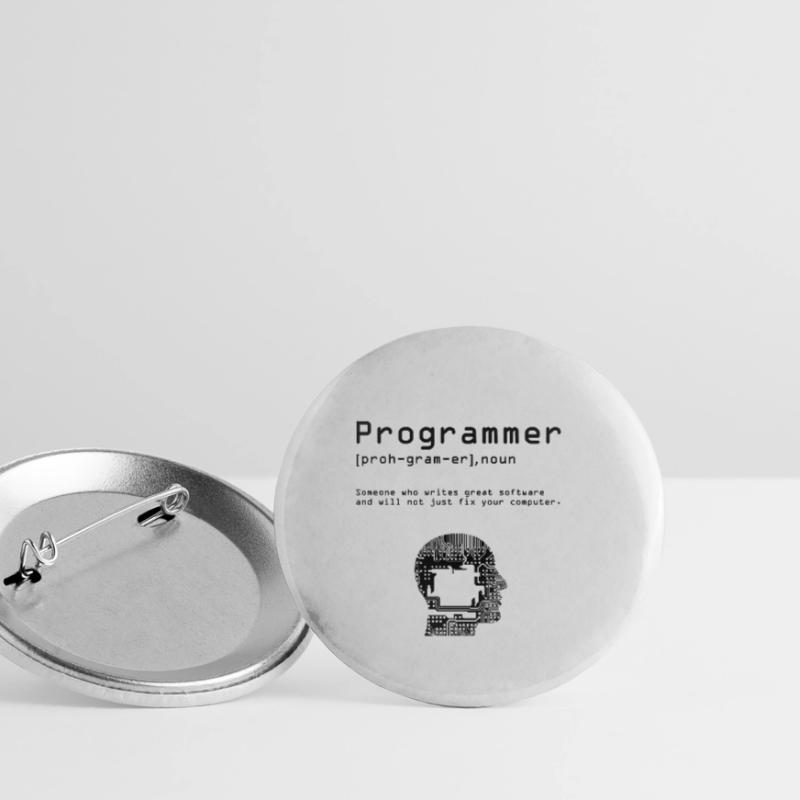 Programmer Shirt Nerd Computer Science Computer Idea Buttons small 1''/25 mm (5-pack)
