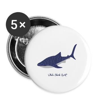 Whale Shark T-Shirt - Buttons small 1''/25 mm (5-pack) - white - Front