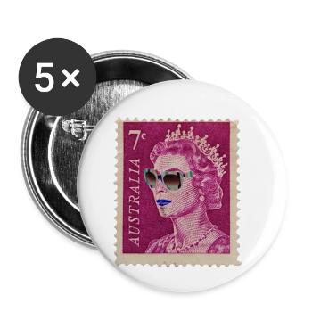 Australia - Buttons small 1''/25 mm (5-pack) - white - Front